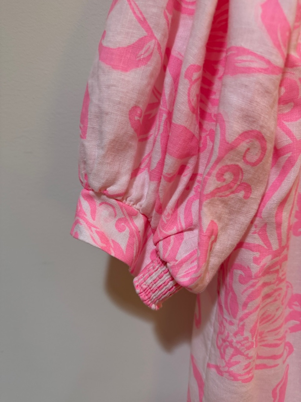 Lilly Pulitzer Pink & White Tropical Mini Shift Dress - Picture 8 of 10